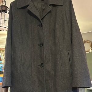 London Fog Dark Gray Pea Coat